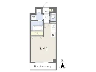フォートレジデンス小田原弓ノ町【803号室】の間取り