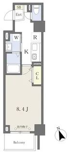 MISTRAL姫路駅前Ⅶ 高尾町【301号室】の間取り