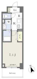 MISTRAL姫路駅前Ⅶ 高尾町【603号室】の間取り