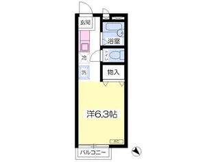 サンシティ優【107号室】の間取り