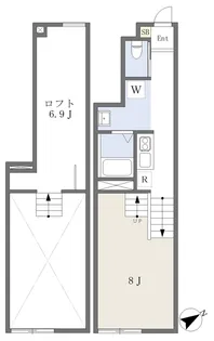 kirari若林【103号室】の間取り