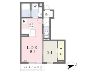 GLORIOUS Ⅱ【102号室】の間取り