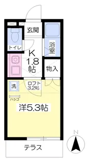 エクセルシャトー中田【103号室】の間取り
