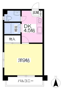 ジョイフル御宝【402号室】の間取り