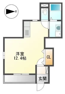 グランディールN【101号室】の間取り