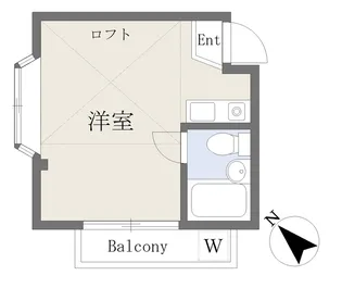 コーポラス三原【2C号室】の間取り
