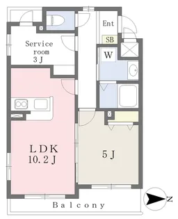 ターナフォレスタ【305号室】の間取り