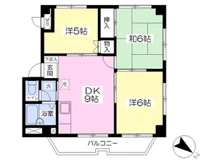 ホワイトパレス新藤2号館【201号室】の間取り