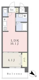 LUST YANAIMACHI Ⅱ【603号室】の間取り