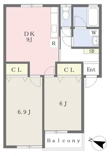 パシオンTANAKA【103号室】の間取り