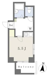 エスポワール松山【107号室】の間取り