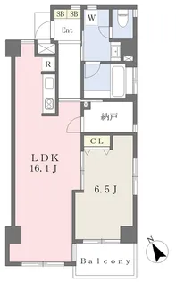 DwellingK【201号室】の間取り