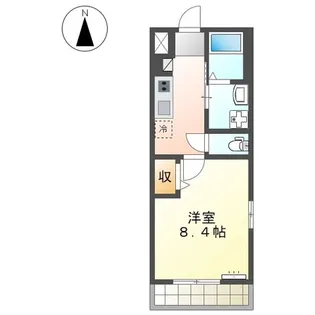 ユーロピュア 西山【201号室】の間取り