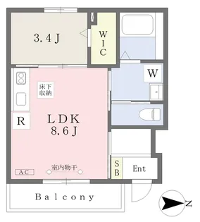 ひまわりⅠ【103号室】の間取り