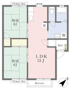 スワンレークA【103号室】の間取り