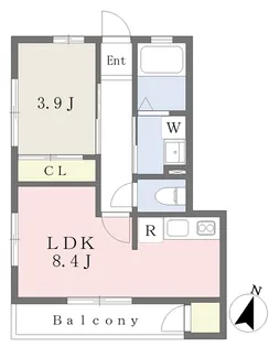 KT仙台【102号室】の間取り