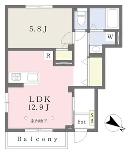 Letoit【101号室】の間取り