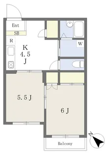 シティホームズ上柴町【203号室】の間取り