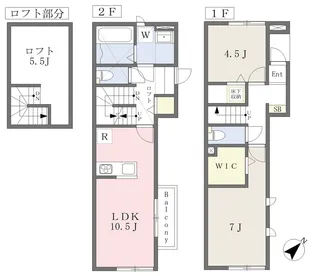 Primrose【101号室】の間取り