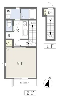1Kの間取り画像