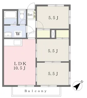 3LDKの間取り画像