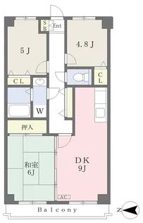 ウィング20【203号室】の間取り