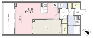 コンコード かみこ【206号室】の間取り