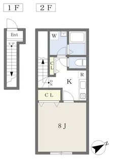 my court【203号室】の間取り