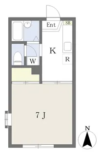 宮城県仙台市青葉区北山2丁目【アパート】の間取り