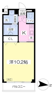 ソレイユ奥戸【302号室】の間取り