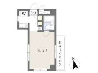 サンモリッツ小倉壱番館【202号室】の間取り