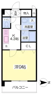 ハイムⅢ【402号室】の間取り