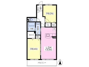 ヴェルデ21【302号室】の間取り