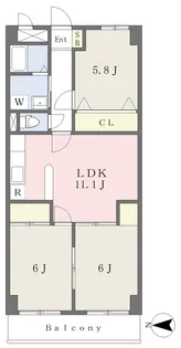 高浜レジデンス7【606号室】の間取り