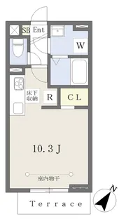 SKY−HI【103号室】の間取り