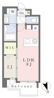 CASA VISTA ASATO【1402号室】の間取り