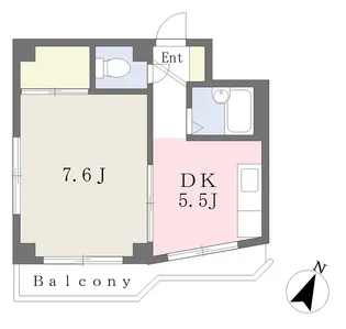 ダイヤモンドビューミツイ【502号室】の間取り