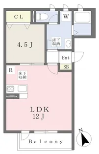 MISTRAL西延末Ⅱ【301号室】の間取り