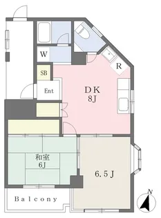 マル星ハイツ【602号室】の間取り