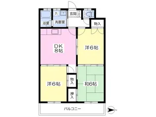 スカイトピアひあさ【702号室】の間取り