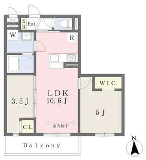 Grace Verite【302号室】の間取り