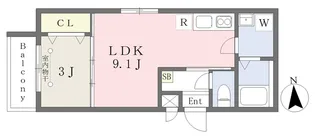 MOVE新守山【303号室】の間取り