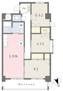 Falco bambino【110号室】の間取り