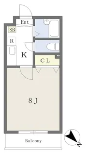 ヴェルフィオーレ嵐山【305号室】の間取り
