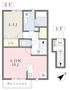 THE CITY東加古川【204号室】の間取り