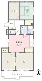 コーポラス牧野【301号室】の間取り