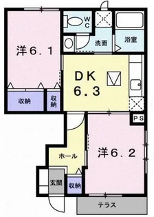 メゾン・ラフィネA【102号室】の間取り