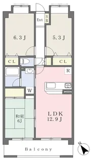 サンパティーク指扇【206号室】の間取り
