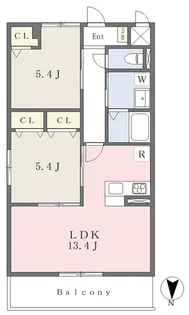 ポレポレ夢前川【303号室】の間取り