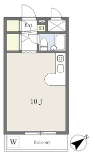 ロゼ若園【304号室】の間取り